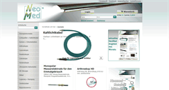 Desktop Screenshot of neomed.de