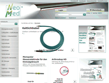 Tablet Screenshot of neomed.de